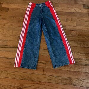 Flare Jeans with Material